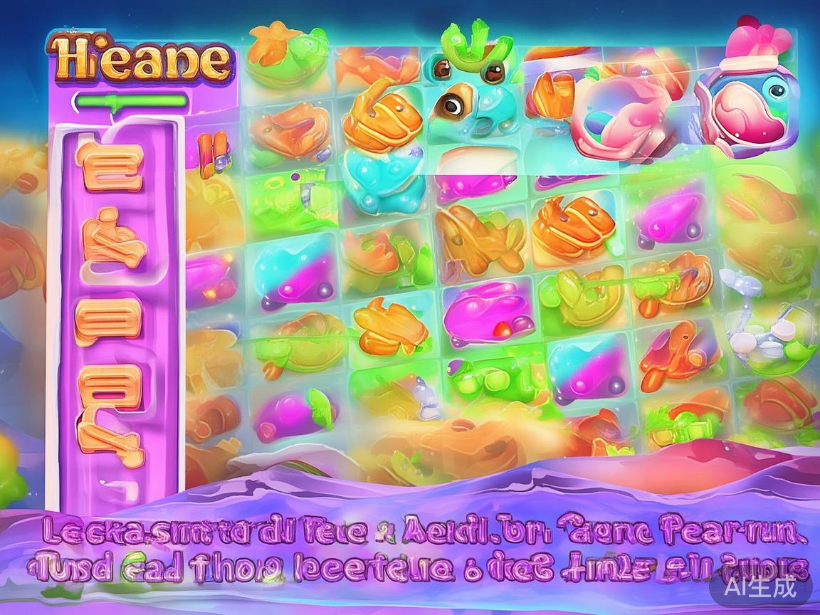 进入游戏后，首先映入眼帘的是炫目的糖果图案与清新的